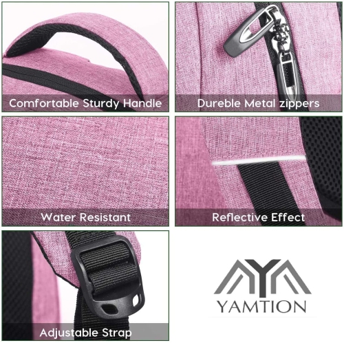 Laptop Backpack, School Backpack with Laptop Compartment & USB Charging Port for Business Travel, Waterfroof Bookbag Backpack for Teen Girl