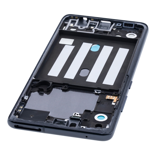 Replacement Mid-Frame Housing Compatible For Samsung Galaxy A51 5G (Non-Verizon 5G UW) (Prism Cube Black)