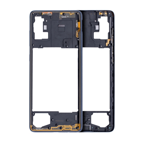 ESOURCE PARTS  Replacement Mid-Frame Housing Compatible for Samsung Galaxy A71 (A715 / 2020) (Prism Crush Black)