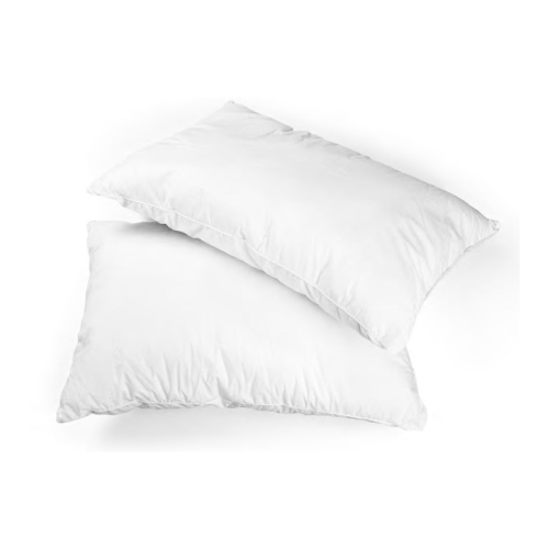 Cotton House - Set of Two Pillows, Firm Support, Hypoallergenic, Standard Size, Made in Canada