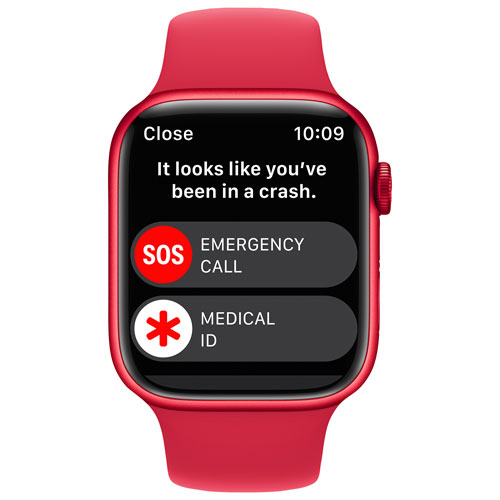 Bell Apple Watch Series 8 (GPS + Cellular) 45mm (PRODUCT)RED Aluminum Case w/ (PRODUCT)RED Sport Band - M/L - Monthly Financing