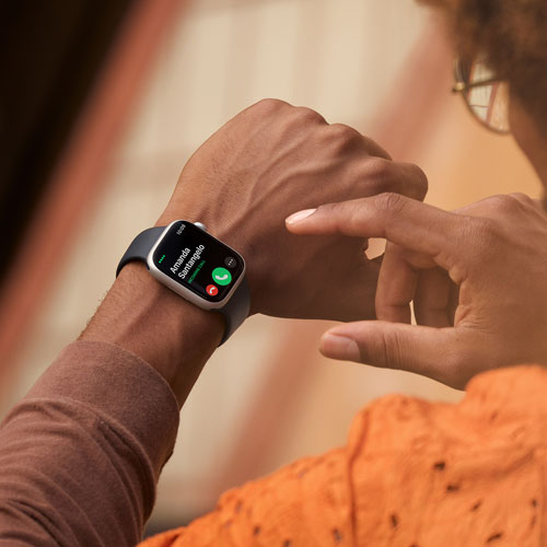 Bell Apple Watch Series 8 (GPS + Cellular) 45mm (PRODUCT)RED Aluminum Case w/ (PRODUCT)RED Sport Band - M/L - Monthly Financing
