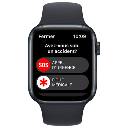 Freedom Mobile Apple Watch SE (GPS + Cellular) 44mm Midnight Aluminum Case w/ Midnight Sport Band (2022) - Monthly Tab Payment