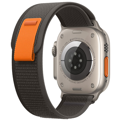 TELUS Apple Watch Ultra (GPS + Cellular) 49mm Titanium Case w/ Black/Grey Trail Loop - Medium/Large - Monthly Financing