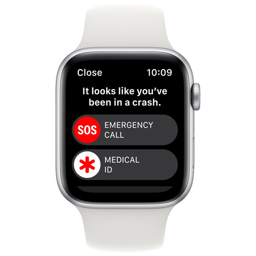 Rogers Apple Watch SE (GPS + Cellular) 44mm Silver Aluminum Case with White Sport Band (2022) - Monthly Financing