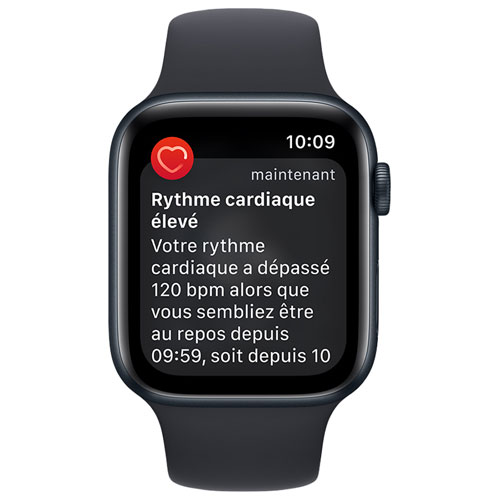 Apple Watch SE 44 mm en aluminium minuit avec bracelet sport minuit (2022) de Rogers - Financement mensuel