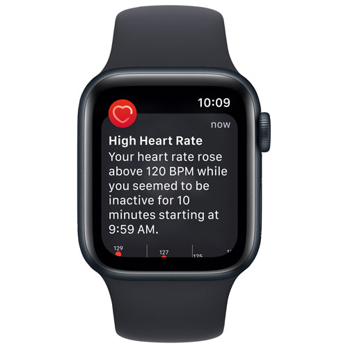 Virgin Plus Apple Watch SE (GPS + Cellular) 40mm Midnight Aluminum Case w/ Midnight Sport Band (2022) - Monthly Financing