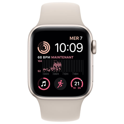 Rogers Apple Watch SE 40mm Starlight Aluminum Case with Starlight Sport Band (2022) - Monthly Financing