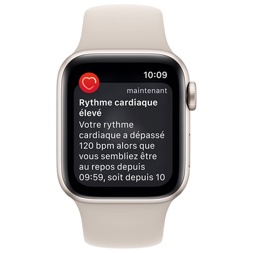 Bell Apple Watch SE (GPS + Cellular) 40mm Starlight Aluminum Case w/ Starlight Sport Band (2022) - Monthly Financing