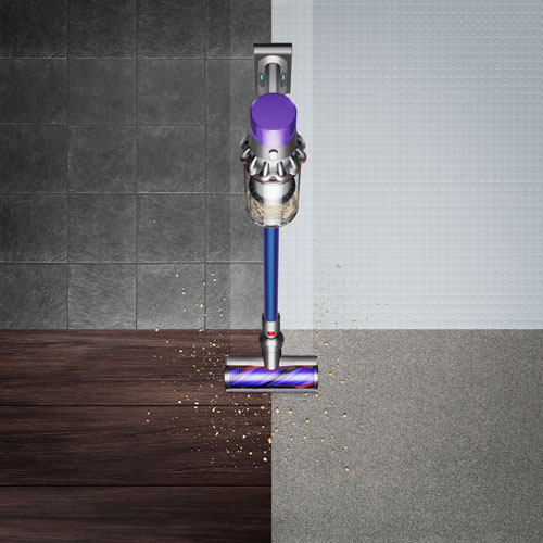 Aspirateur-balai sans cordon V10 Allergy de Dyson - Nickel vaporisé/Bleu