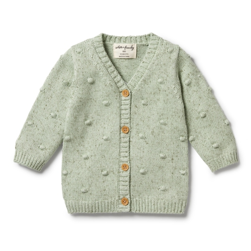 Wilson+Frenchy Knitted Button Cardigan - Sage