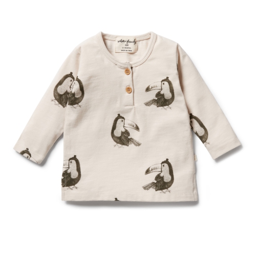 Wilson+Frenchy Organic Cotton Long-Sleeved Top - Tommy Toucan