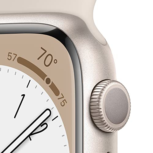 Apple Watch Series 8 [GPS 41mm] Smart Watch w/ Starlight Aluminum 