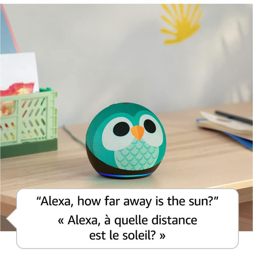 Haut-parleur intelligent Echo Dot Kids d'Amazon avec Alexa - Dragon de feu