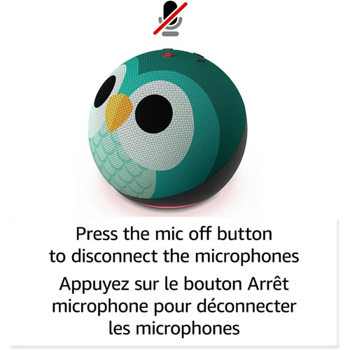 Haut-parleur intelligent Echo Dot Kids d'Amazon avec Alexa - Dragon de feu