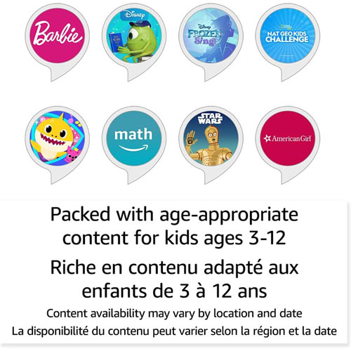 Haut-parleur intelligent Echo Dot Kids d'Amazon avec Alexa - Dragon de feu