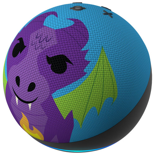 Haut-parleur intelligent Echo Dot Kids d'Amazon avec Alexa - Dragon de feu