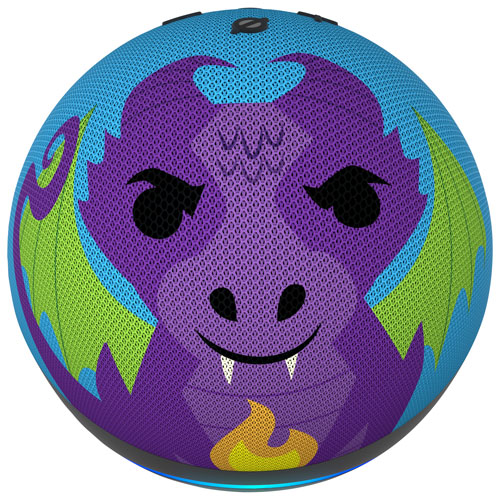 Haut-parleur intelligent Echo Dot Kids d'Amazon avec Alexa - Dragon de feu