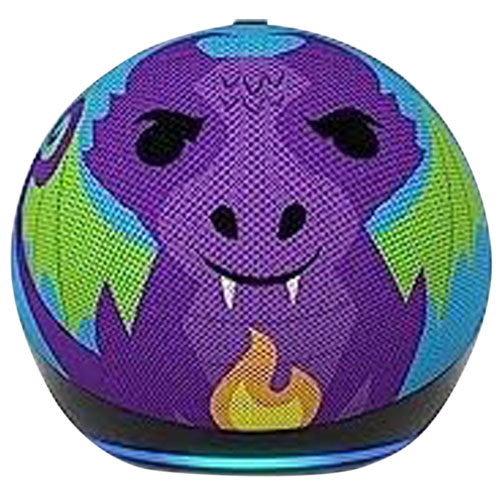 Haut-parleur intelligent Echo Dot Kids d'Amazon avec Alexa - Dragon de feu
