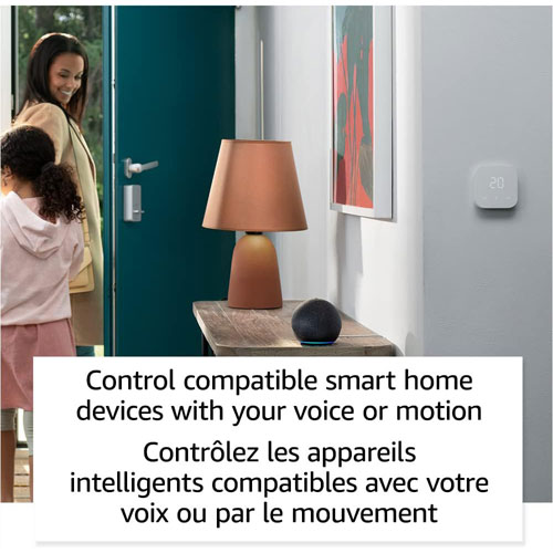 Haut-parleur intelligent Echo Dot d'Amazon avec Alexa - Blanc glacier