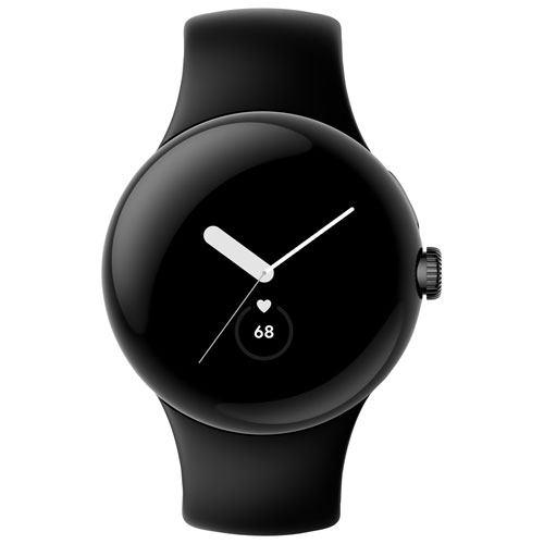 Google Pixel Watch (GPS + LTE) 40mm Matte Black Stainless Steel Case with  Obsidian Active Band