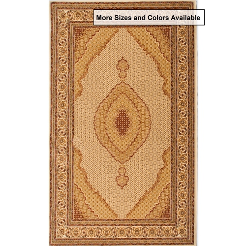 RUG BRANCH  Traditional Moroccan Cream Indoor Area Rug - 8X11 In Beige