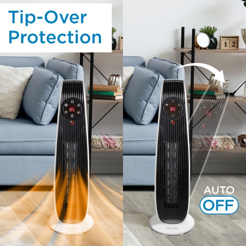 Danby DBSH02213WD13 1500W Adjustable Oscillating Heater 22" in White