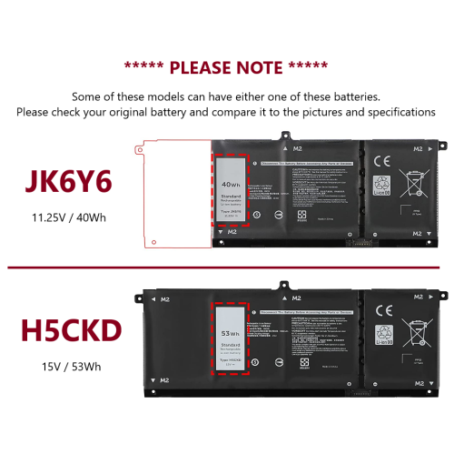 New Genuine Dell Latitude 3410 3510 Battery 53Wh TXD03 H5CKD