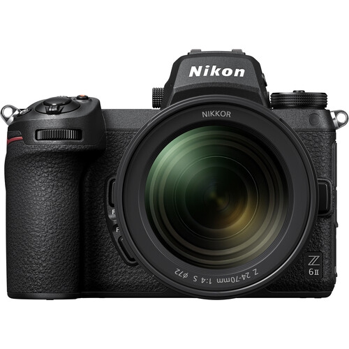 Nikon Z 6II FX-Format Mirrorless Camera Body w/NIKKOR Z 24-70mm f/4 S, Black