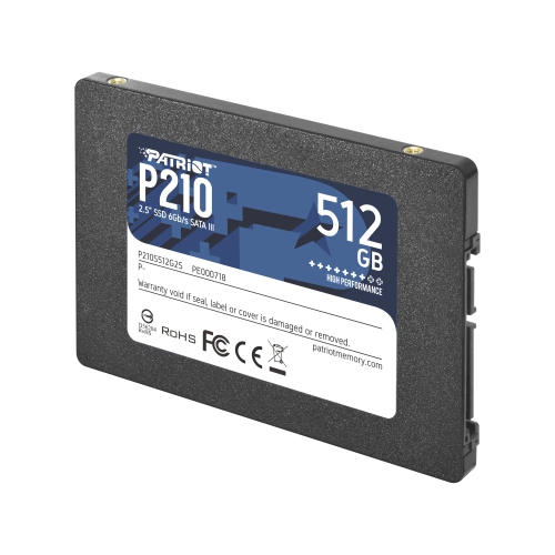 Patriot P210 512GB Internal SSD - SATA 3 2.5" - Solid State Drive - P210S512G25
