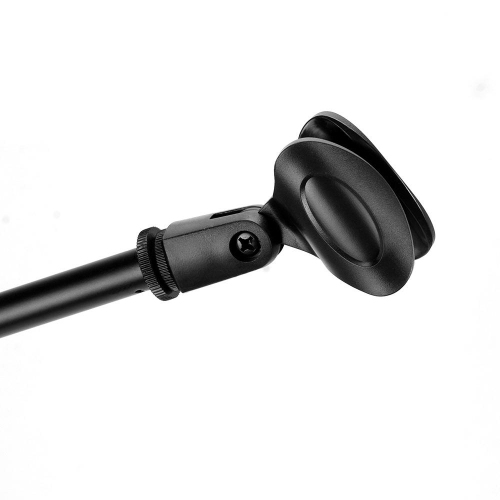 Short Microphone Portable Mic Tripod Stand with Fixed-Length Boom - Height Adjustable PrimeCables
