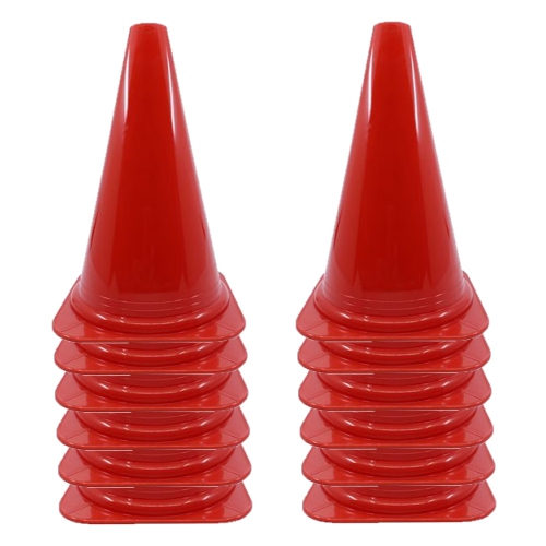 PRISP  Vinyl Multi Purpose Cone - Light Indoor And Outdoor Marker, Set Of 12