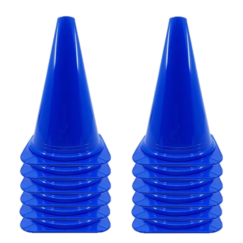 PRISP  Vinyl Multi Purpose Cone - Light Indoor And Outdoor Marker, Set Of 12