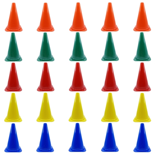 PRISP  Vinyl Multi Purpose Cone - Light Indoor And Outdoor Marker, Set Of 25