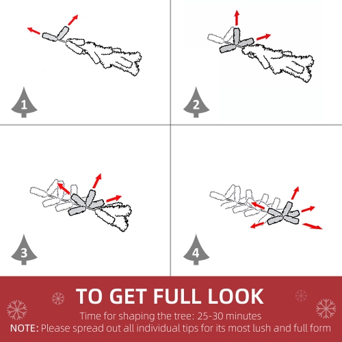 HOMCOM 6 FT Pencil Snow Flocked Artificial Christmas Tree with Pine Realistic Branches, Pine Cones, Red Berries, Auto Open, Green