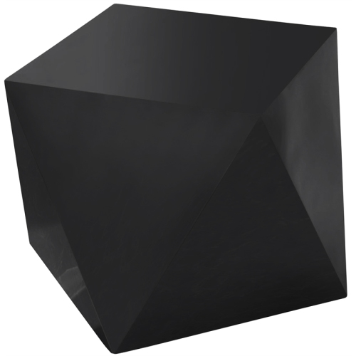 MERIDIAN FURNITURE  Gemma Diamond Shaped Steel End Table