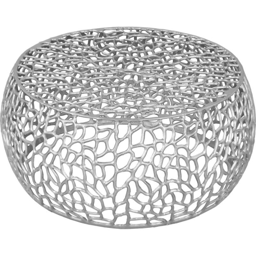 Meridian Furniture Priya Solid Chrome Aluminum Coffee Table