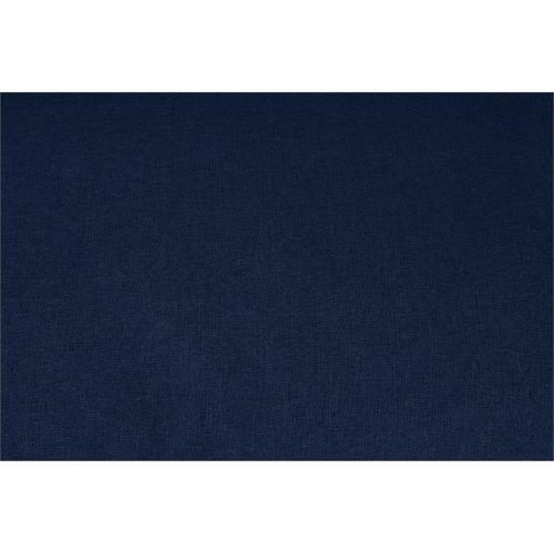 Meridian Furniture Serene Navy Durable Linen Fabric Deluxe Ottoman