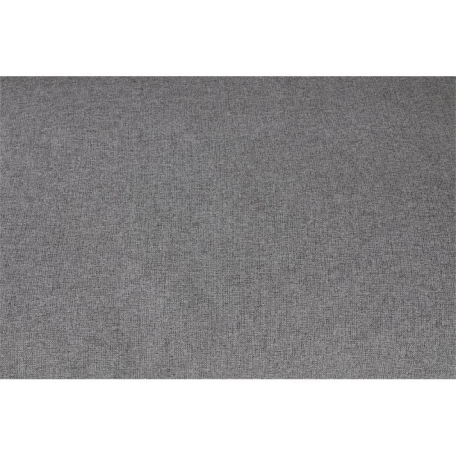 Meridian Furniture Serene Gray Durable Linen Fabric Deluxe Ottoman