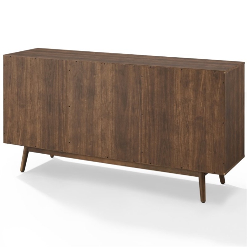 Crosley Lucas Wooden Mid-Century Modern Sideboard in Brown