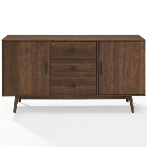 Pemberly Row Wooden Mid-Century Modern Sideboard in Brown