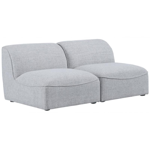 Image 1 de 8.. Canapé modulaire Miramar Gray durable lin texturé de Meridian Furniture