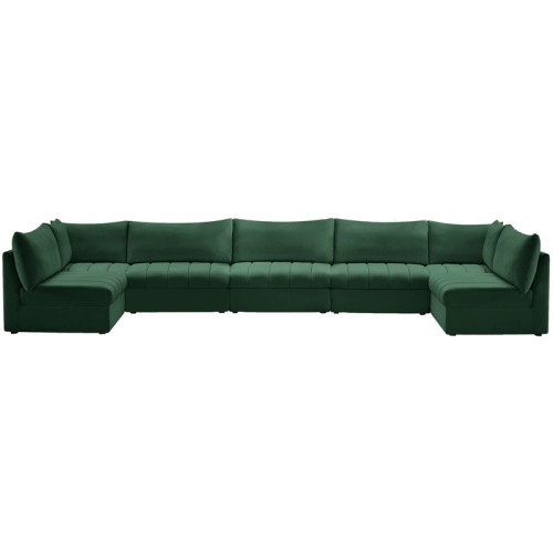 Meridian Furniture Jacob Green Velvet Modular Sectional