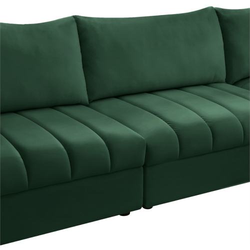 Meridian Furniture Jacob Green Velvet Modular Sectional