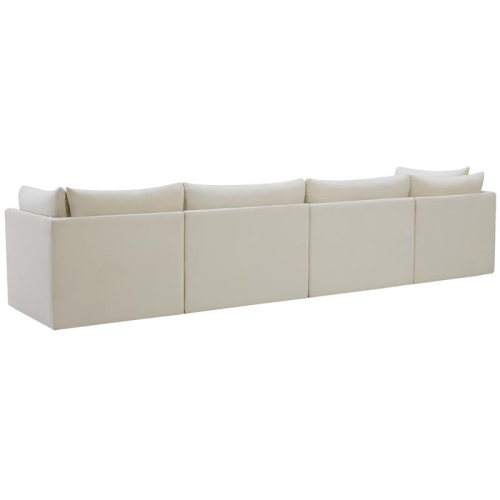 Meridian Furniture Jacob Cream Velvet Modular Sofa