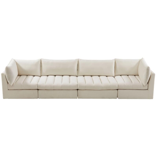 Meridian Furniture Jacob Cream Velvet Modular Sofa