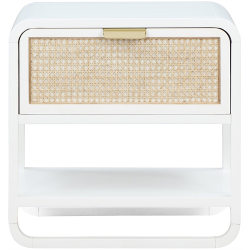 Meridian Furniture Sage White Wood Veneer Night Stand