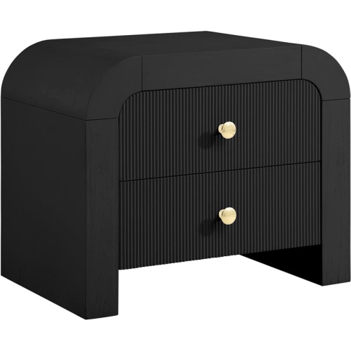 MERIDIAN FURNITURE  Artisto Black Night Stand