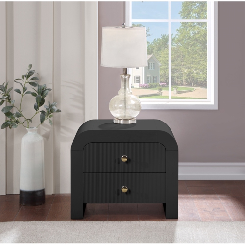 Meridian Furniture Artisto Black Night Stand