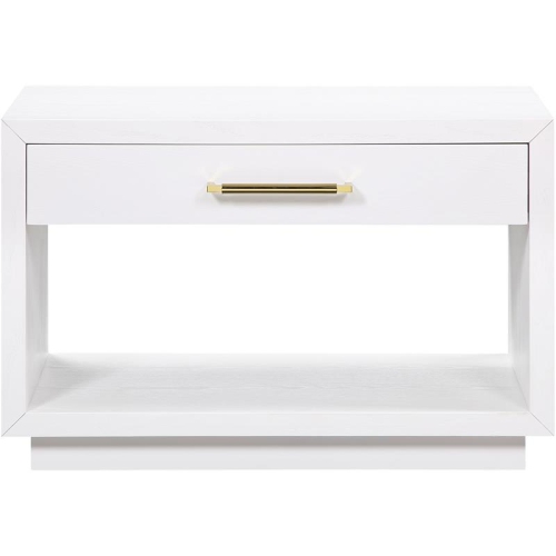 Meridian Furniture Avery White Wood Veneer Night Stand